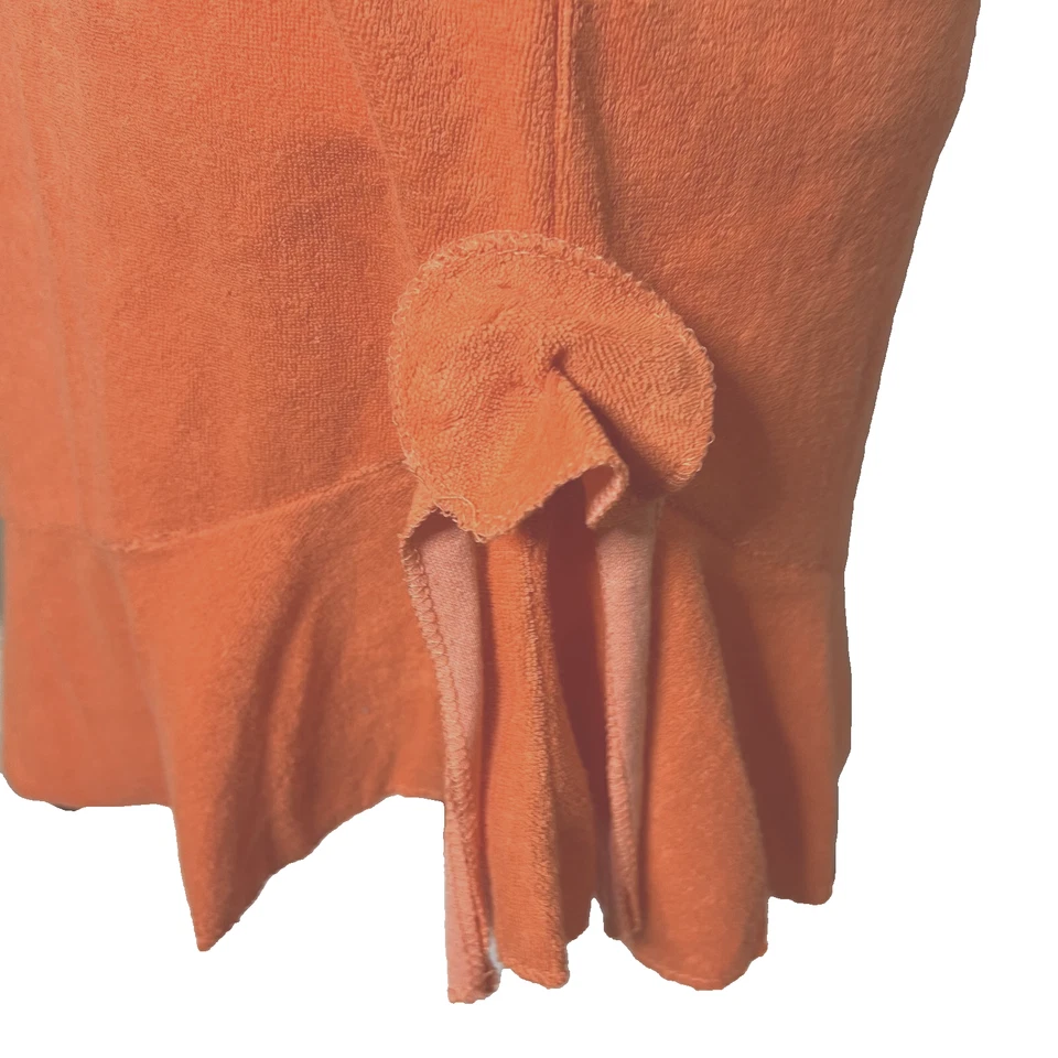 Vestido Metropolitan De Colección Terry Tela Cubrir Grande Años 80 Piscina Playa Crucero Resort Foto 3 de 4