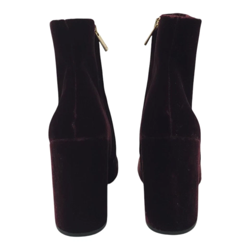 Женские бархатные сапоги Jessica Simpson Wovella с вышивкой на лодыжке 9 цвет бордовый винный блок - Изображение 4 из 4