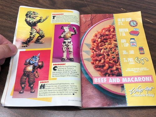 Red Power Ranger 1994 TV Guide Magazine July 9 - Mighty Morphin Power Rangers - Picture 9 of 9