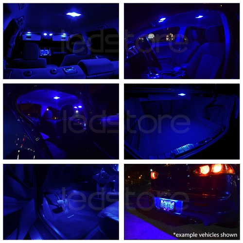 2005-2013 Chevrolet Corvette Blue Interior LED Lights Kit Package - Picture 2 of 6