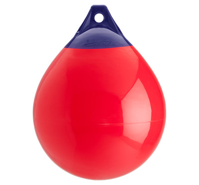 POLYFORM A-3 Red Mooring Buoy 17'' Dia x 23'' L For Boats 40' To 50'   02-106-399