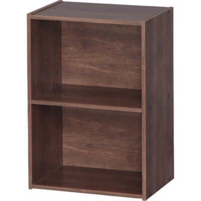 Iris Ohyama Color Box 2 Tier 41.5 Wide x Depth 29 X Height 59.5 cm Brown