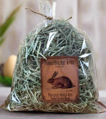 HANDMADE IN USA Primitive Easter Spring Large Bag Bunny Grass Bowl Filler