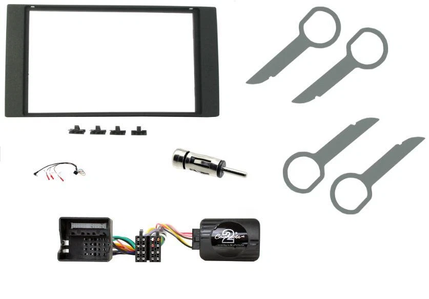 MOTORGUARD Double Din Stereo Facia Steering Interface Kit For Ford Transit MK7 2006-2013
