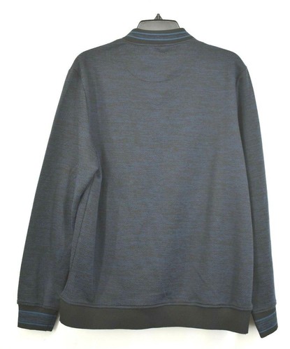Vince Camuto Men Zip Closure Side Slant Pockets Varsity Collar Slim Fit Jacket L - Picture 2 of 9