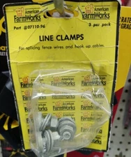 American farm works line clamps for splicing fence wires and hook up cables