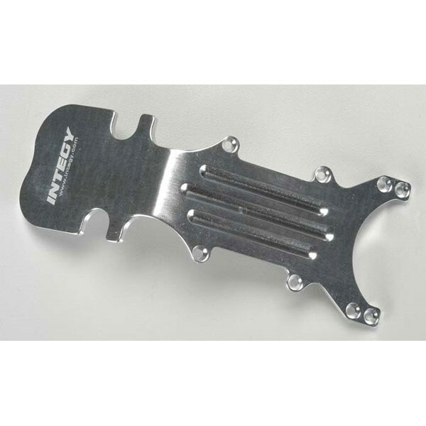 Traxxas T-Maxx 2.5 3.3 & E-Maxx Silver Aluminum Rear Skid Pl