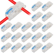 20 conectores cable en T, terminales de conexi n cable de bajo voltaje a presi n
