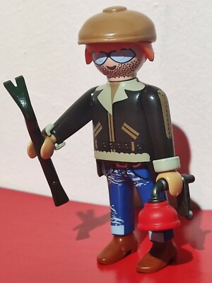 Figurine PLAYMOBIL Voleur / Criminel - Pièce Détachée - Occasion - Thème Police