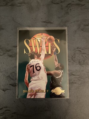 1994-95 Skybox Premium Sky Swats Shawn Bradley Philadelphia 76ers #326