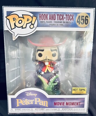 FUNKO POP HOOK AND TICK TOCK 456 HOT TOPIC EXCLUSIVE DISNEY MOVIE