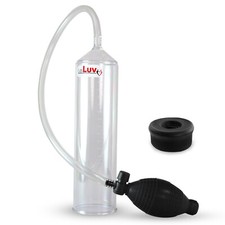 LeLuv Penis Vacuum Pump EasyOp Bgrip 2.25 Inch Diameter Black Silicone Seal