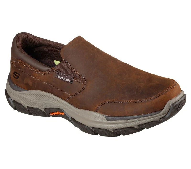 Skechers MEN Relaxed Fit Respected Calum Extra Wide Width 204480 Dark Brown