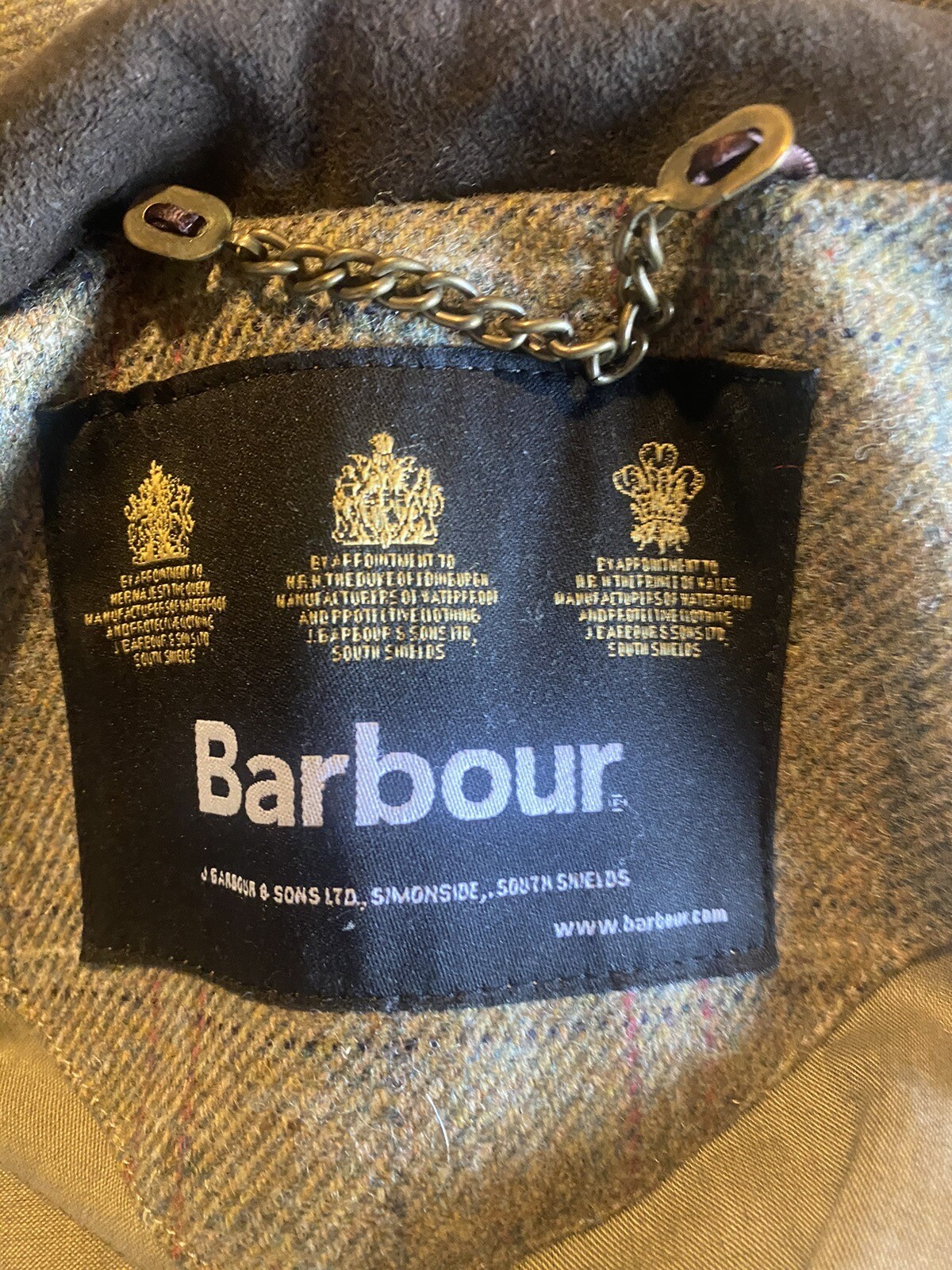 Men’s Barbour Tweed Shooting Jacket size L eBay