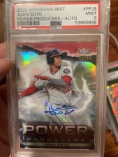2020 Bowman's Best Power Producer AUTO #PP-JS Juan Soto /99 - PSA 9 MINT