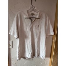 Burberry London White Polo Sz M