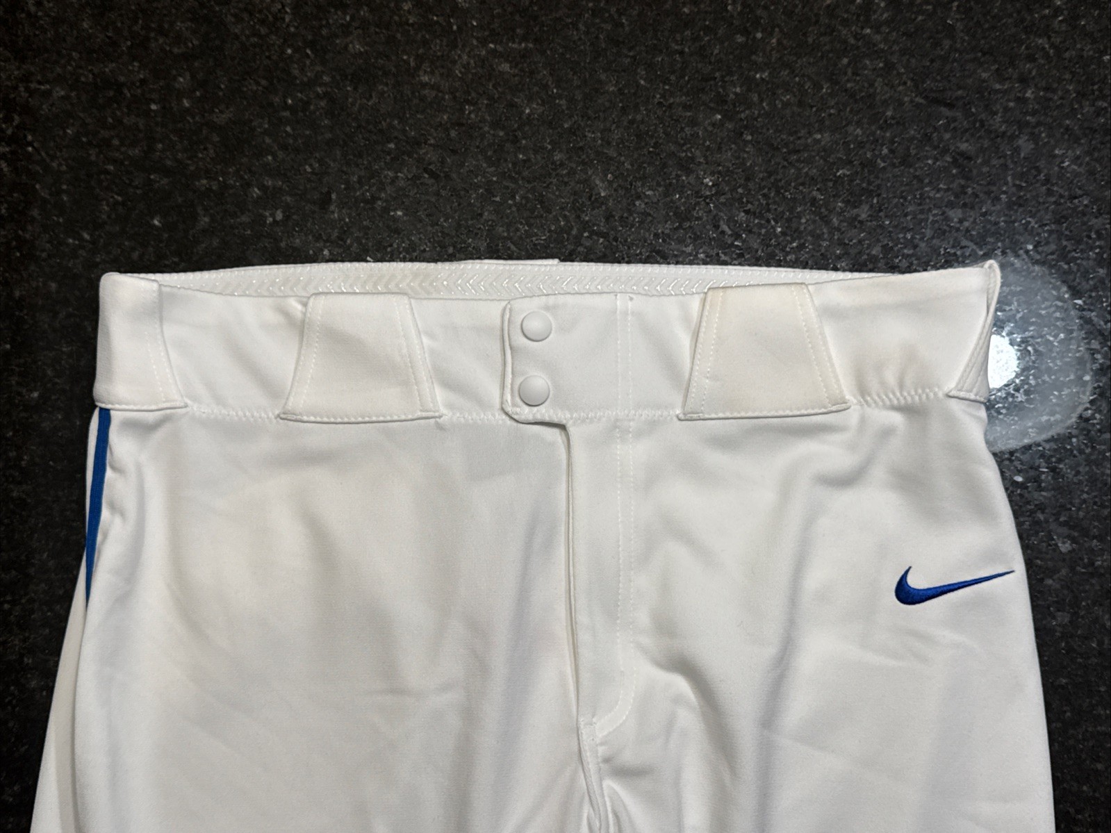 Nike Vapor Select High White/Blue Piped Baseball Pants Men's Size Large MLB Pant