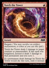 Torch the Tower - Wilds of Eldraine WOE - MTG - NM Magic - 153 C