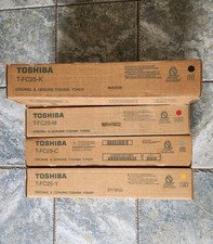 Toshiba TFC25 Toner Cartridge Set T-FC25-K T-FC25-C T-FC25-M T-FC25-Y