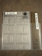 Anna Griffin Noel Noel Embossing Folder And Border With Storage Pocket 5x7