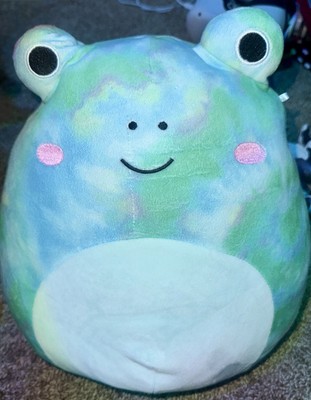 Squishmallow Official  Collectible  Frogs Squishy (Fredie  Tie Dye Frog, 8 Inch