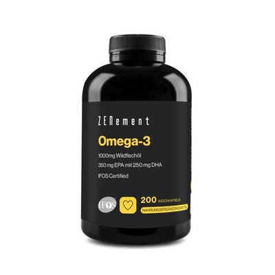 Omega 3 IFOS   2000 mg (EPA 700 mg + DHA 500 mg) pro 200 stück (1er Pack) 