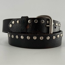 Vintage Y2K Studded Leather Belt 30