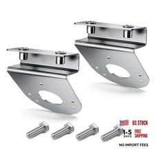 2 Pack 45 Degree Watermelon Light Brackets, Stainless Steel Clamp-On Mounts