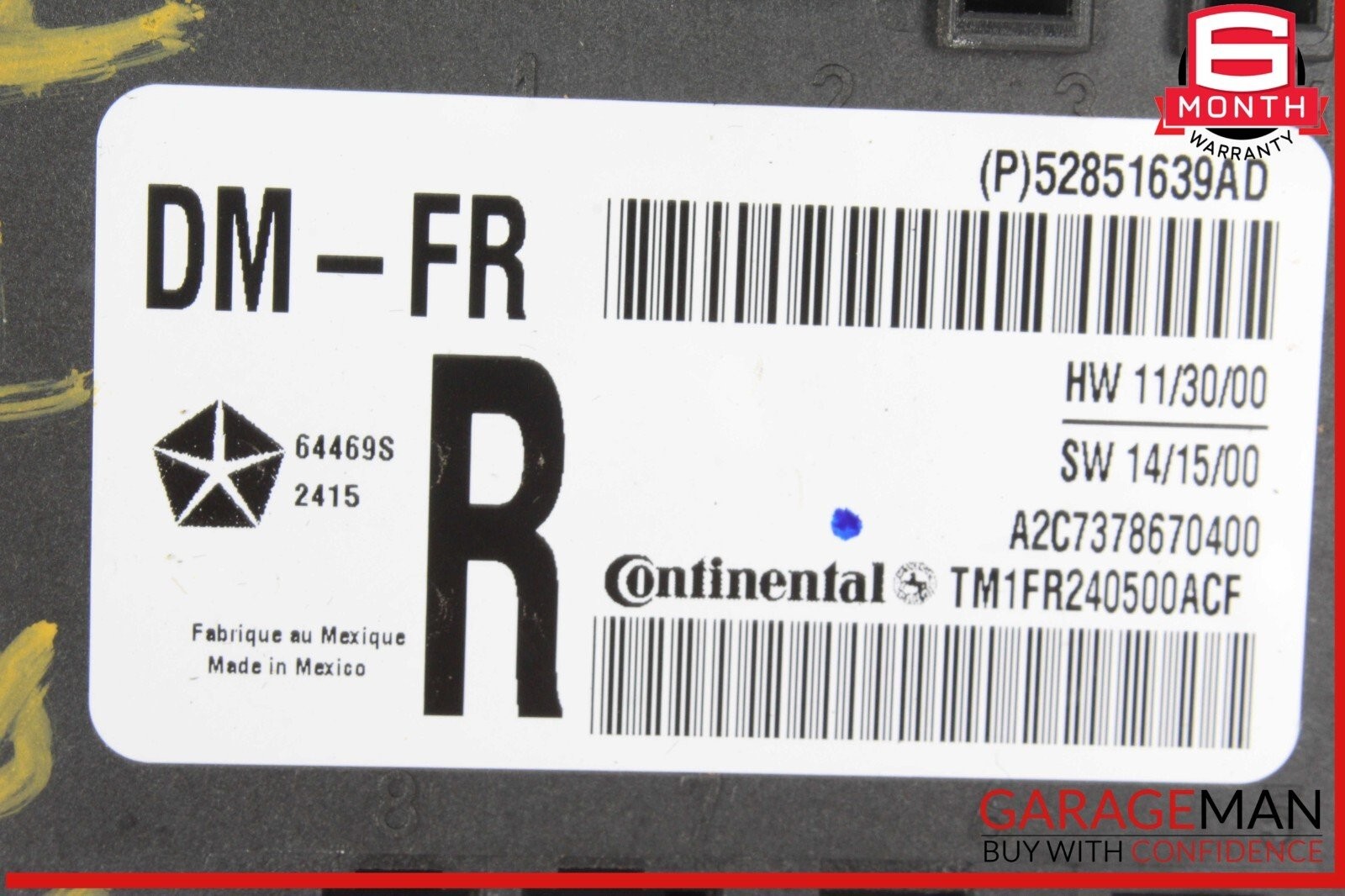 Maserati Quattroporte 2014-2017 Front Right Door control modules Set