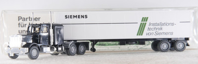 Wiking 1:87 Werbemodell A.S.S H0 Peterbilt Siemens Installationstechnik GK28 OVP