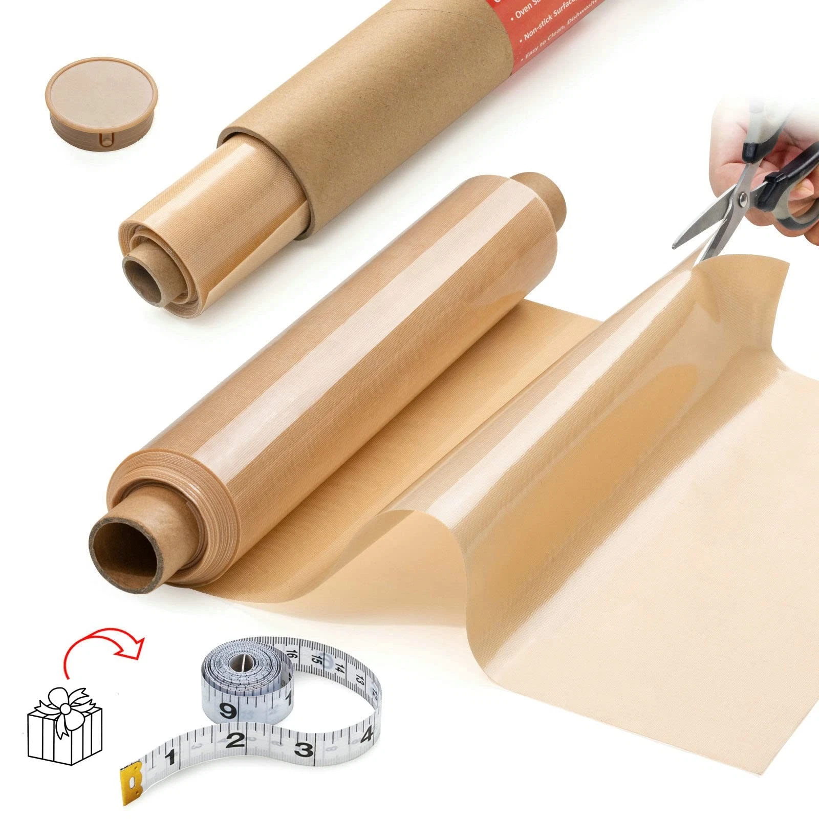 Silicone Baking Mat Roll -12IN x 10FT Non Stick Heat Resistant Food Grade Bak...
Opens in a new wind