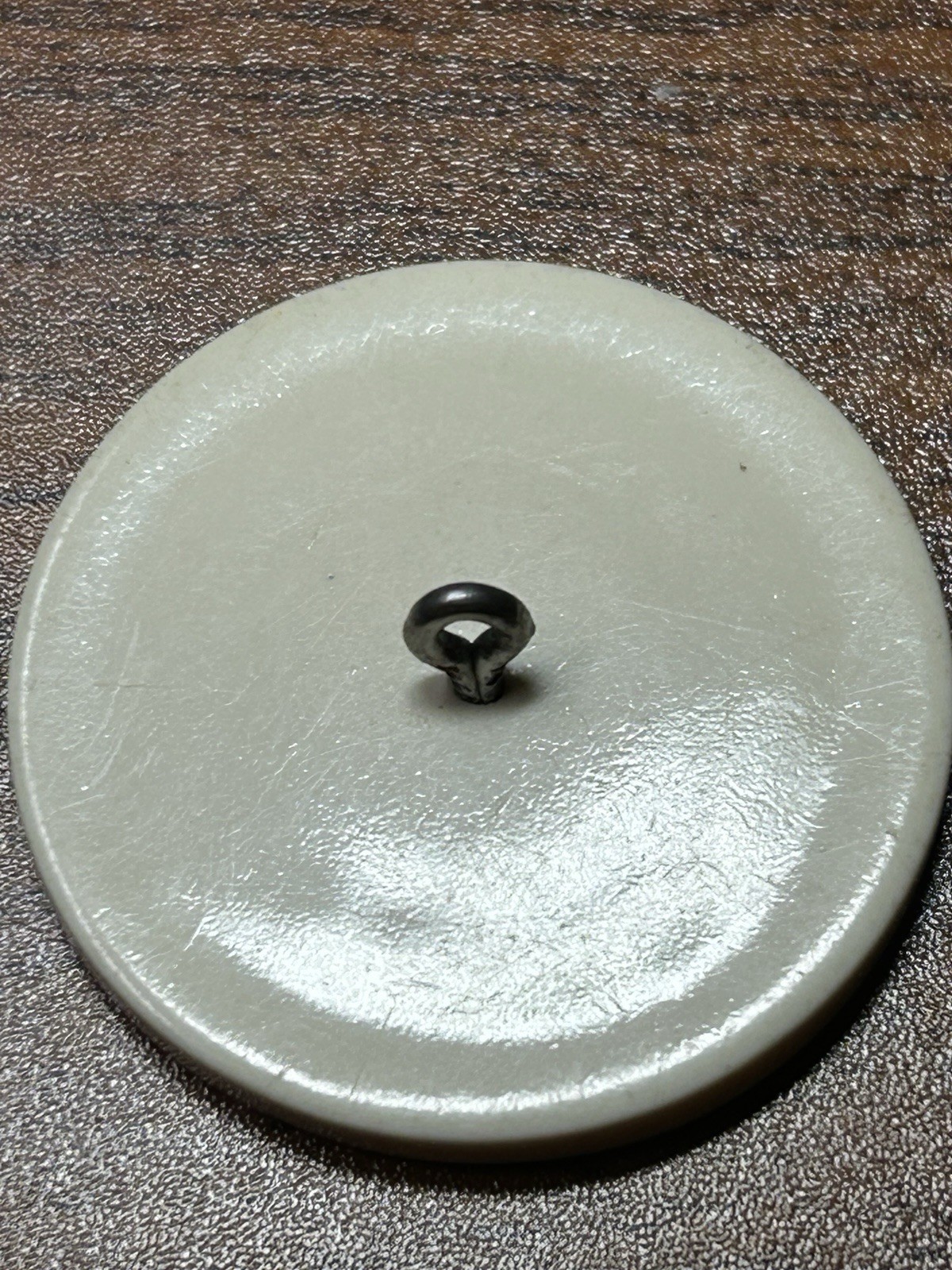 Buttons 2 large ivory round shank back plastic 1 5/8" READ | eBay