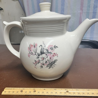 Vintage Enterprise Aluminum Co. Drip O Lator Floral China Coffee & Tea Pot