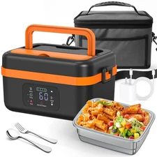 Electric Lunch Box For Adults - Heated Lunch Box For Men Women Insulated & Se...