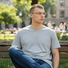 Silhouette 5416 6051 []19 145 Silver Rimless Eyeglasses / Frames A80