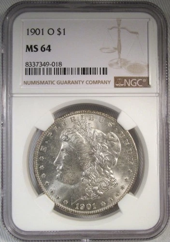 1901-O Silver Morgan Dollar NGC MS64 Coin AR490