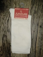 Juncture Women's White Socks Size 5-9