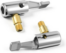 2 Pcs Tire Inflator Hose Adapter Lock on Air Chuck Locking, Metal Locking Air Ch