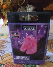 Unbelievable SCIENCE - Unicorn Crystal Head Grow Kit Pink Kids Craft - NEW