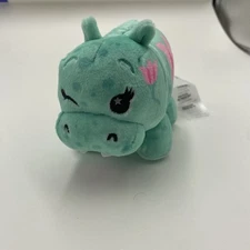 Disney Parks Wishables It's A Small World Series Teal Hippo Plush