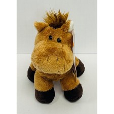 Toys R Us Animal Alley Horse 6" Tan Brown Soft Stuffed Animal Plush Toy 2009