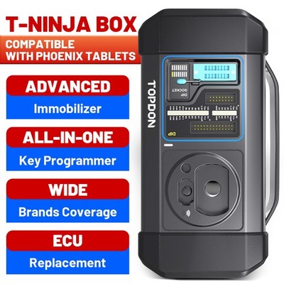 TOPDON T-Ninja Box Advanced Diagnostic Tool OBD2 IMMO System Key Fob Programming