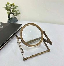 Antique Finish Brass Magnifying Glass Adjustable Nautical Desk Decor Gift