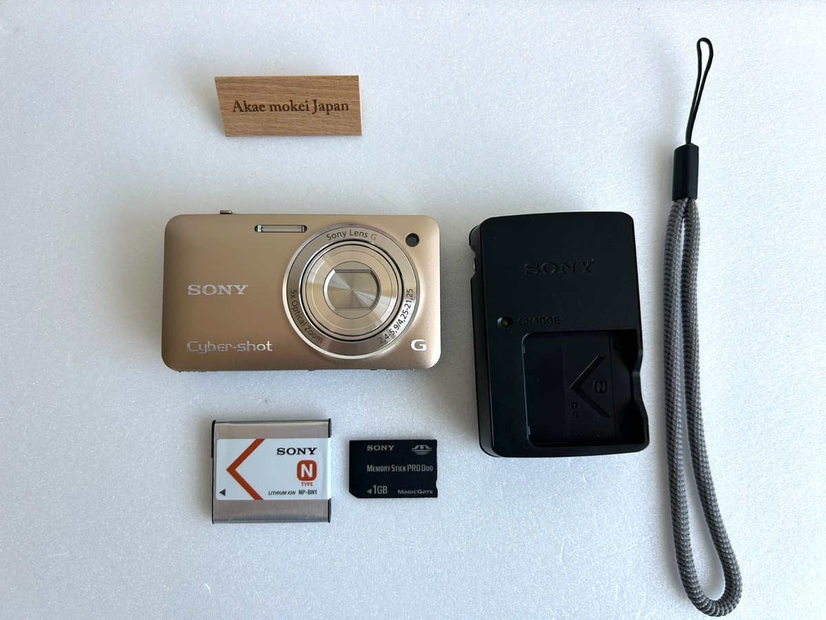 SONY Cyber-shot G DSC-WX5 本体　充電器付き SONY Cyber Shot DSC-WX5 Digital Camera Gold Battery charger MEM1GB