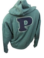 Victoria's Secret Pink Ivy Fleece Campus Full Zip Hoodie Small Color Green NWT