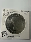 1964 Canadian Dollar , Elizabeth II, 80% Silver, 23.2 Grams!