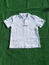 Burberry Center Logo Polo Shirt Size X-Large Slim Fit Men's Made In Italy