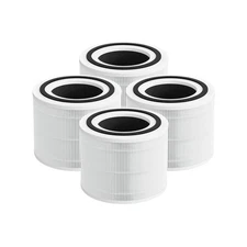 Nispira 3-In-1 True HEPA Carbon Filter for Puroair Air Purifier 240, 4 Pack