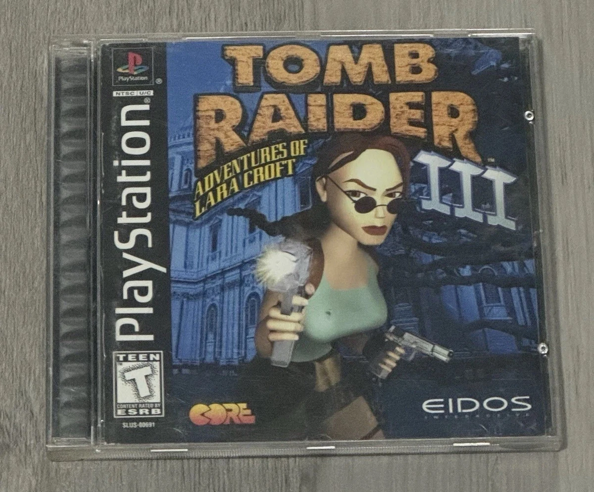 Tomb Raider 3 PS1 & PS2 – Les Aventures De Lara Croft, Complet, Bon état