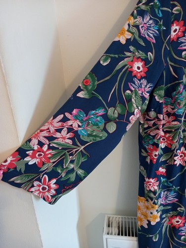 Designer Joe Browns Size 24 Long Blouse Shirt Dress Tropical Print Side Splits - Picture 4 of 15
